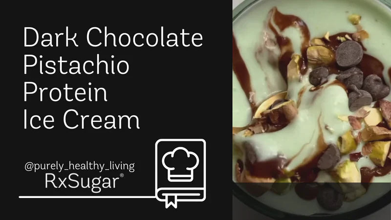 Dark Chocolate Pistachio Protein Ice Cream by @purely_healthy_living on Instagram