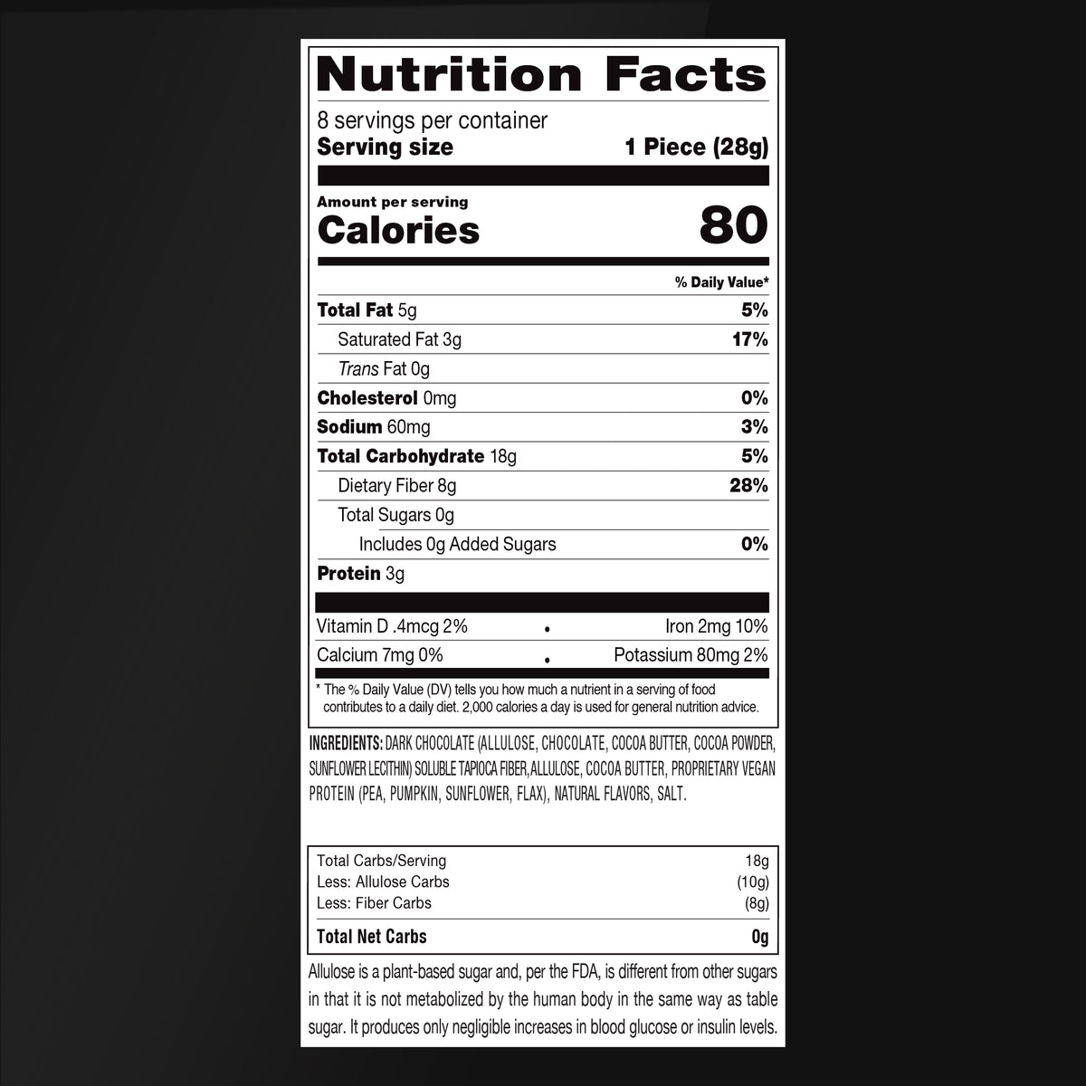 Caramel Snax Nutrition Facts