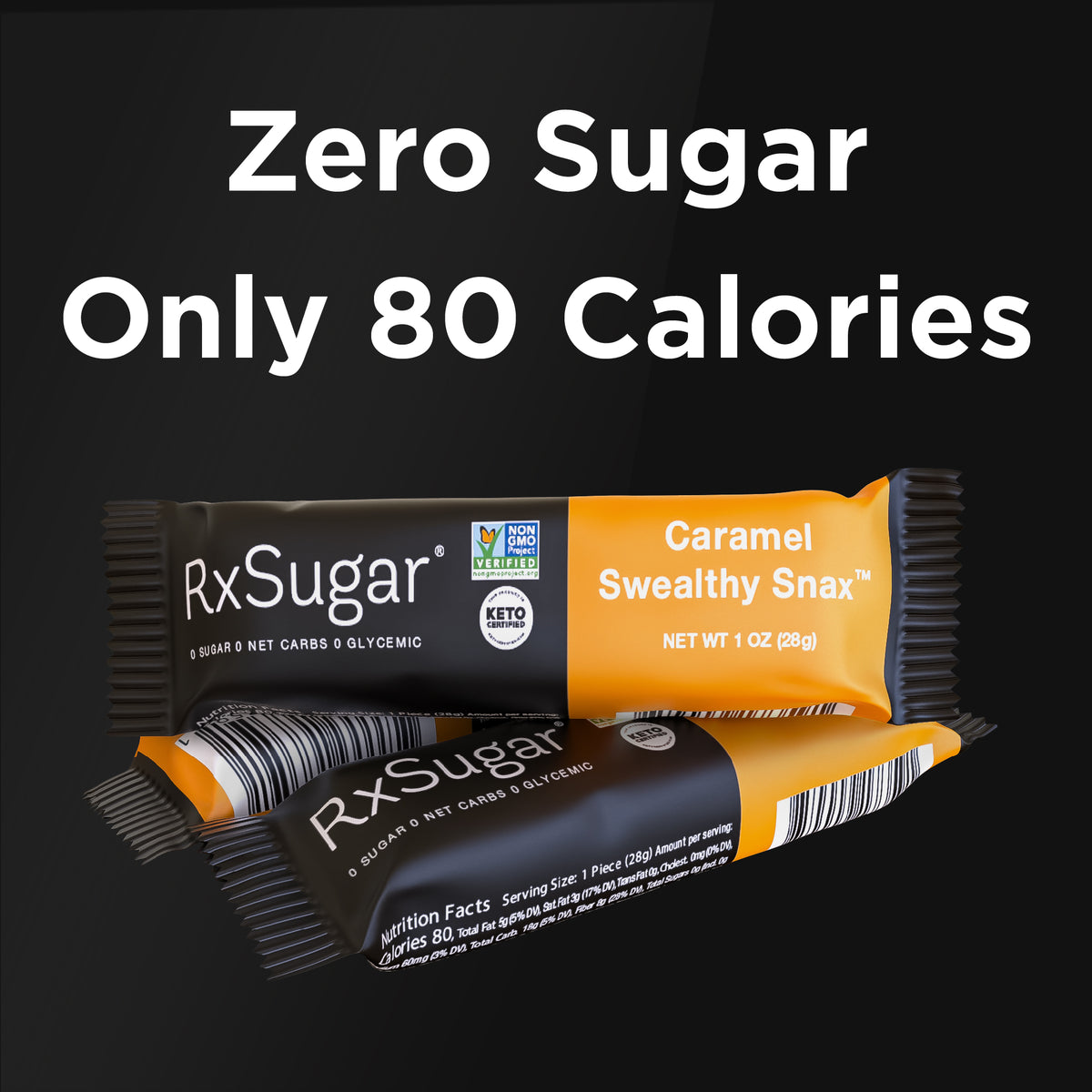 Caramel Snax Zero Sugar 80 Calories