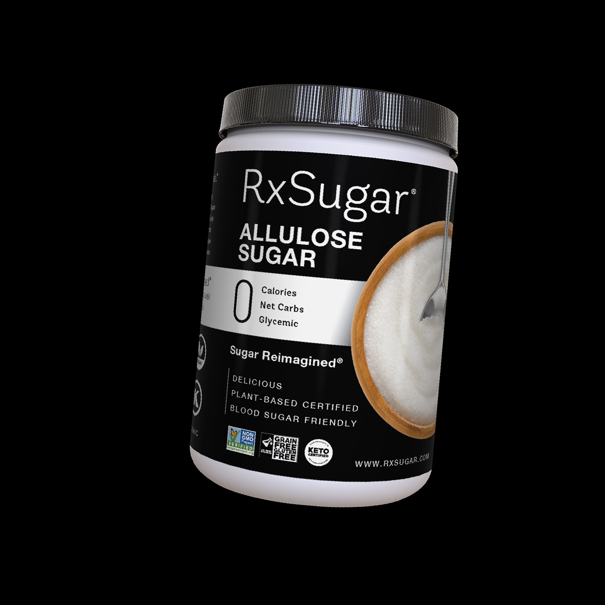 RxSugar canister 1 pound of allulose container