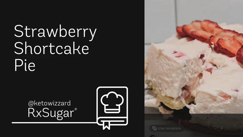 Strawberry Shortcake Pie by @ketowizzard on Instagram