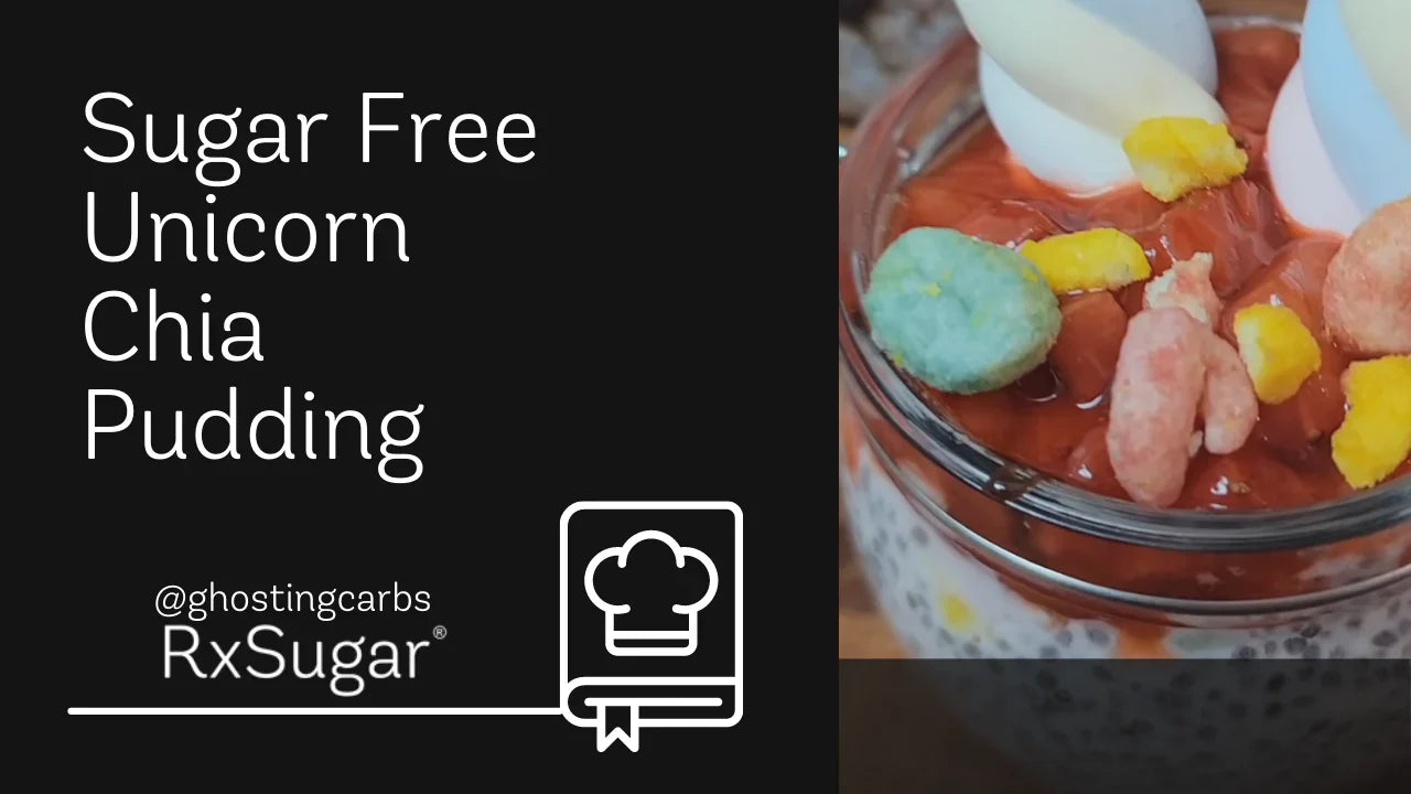 Sugar Free Unicorn Chia Pudding by @ghostingcarbs on Instagram