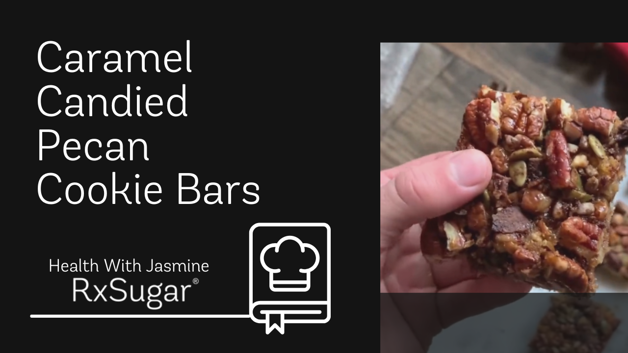 Purely Healthy Living Caramel Candied Pecan Cookie Bars (Keto & GF)