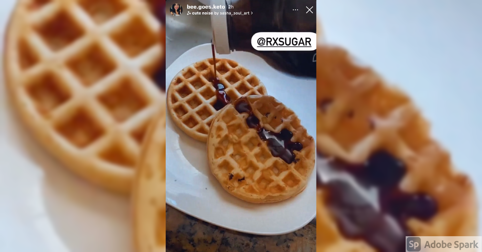 Bee Goes Keto Using Her RxSugar For Some Delicious Chocolate Waffles