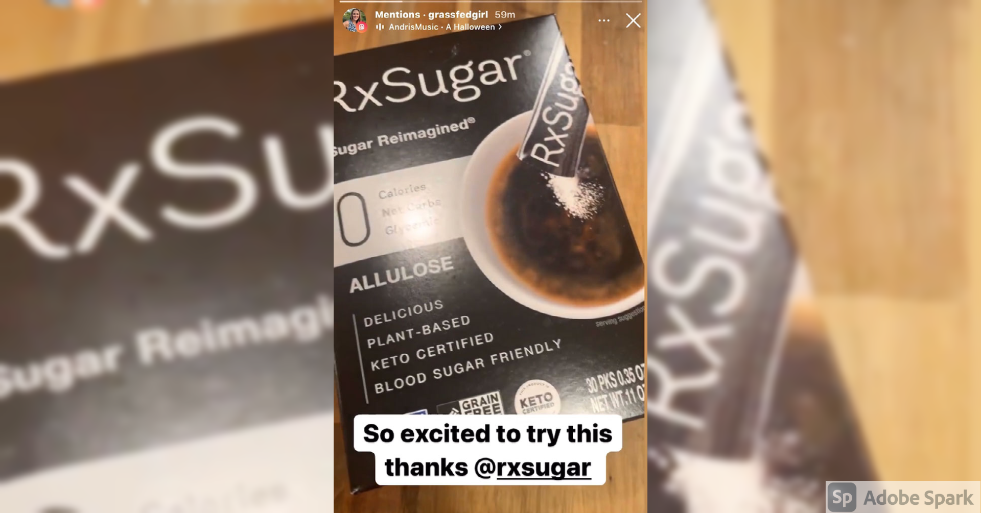 Grass Fed Girl From IG Loving Her RxSugar Package