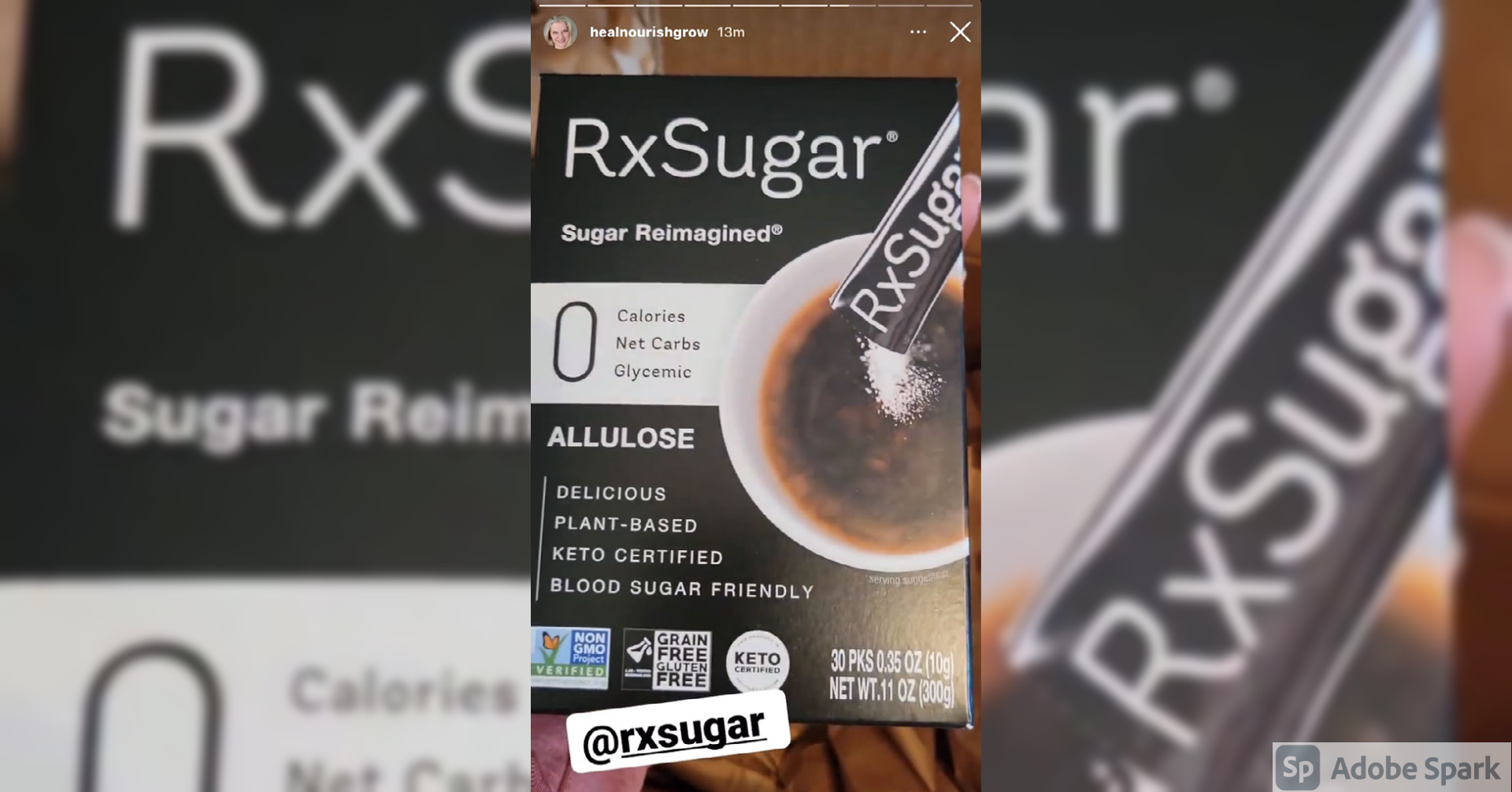 Healnourishgrow Loving Her RxSugar Package!!