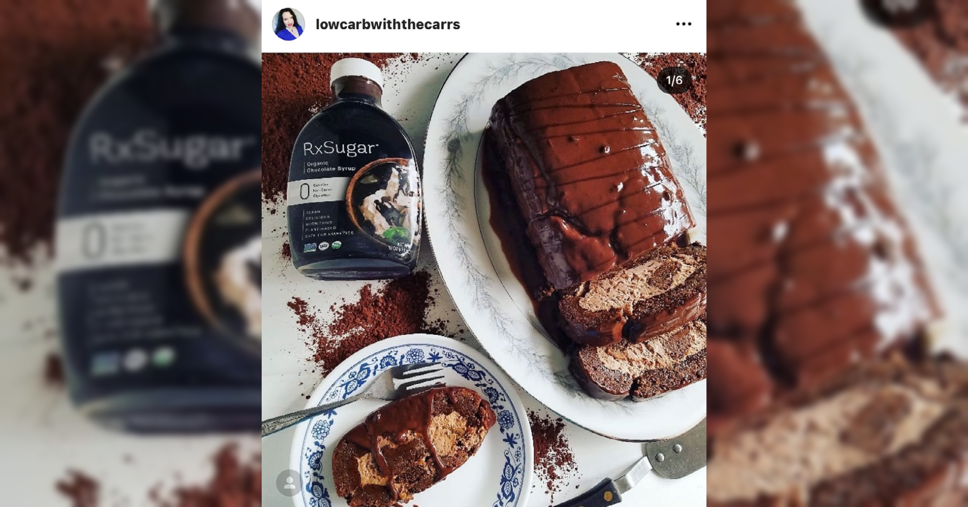 Low Carb With The Carrs Making Her Chocolate Swiss Roll Using RxSugar Organic Chocolate Syrup