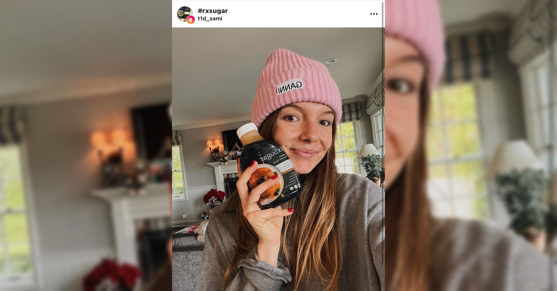T1D Sami Loving Her Organic Maple Syrup In Her Banana Muffin Recipe