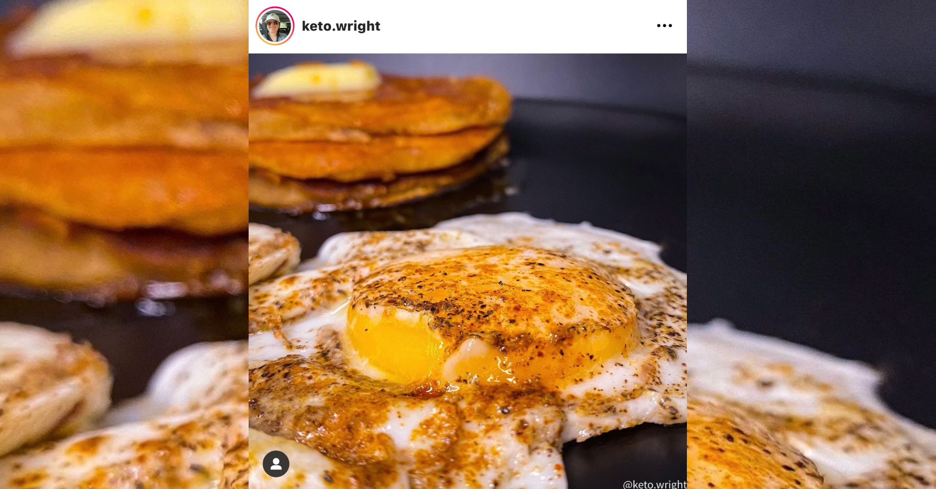 Keto Wright Loving Her RxSugar Maple Syrup On Her Breakfast Stack