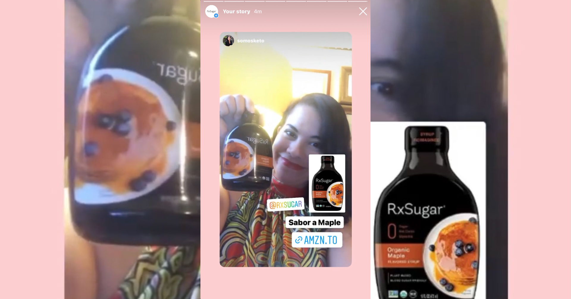 Somos Keto Hyping Up Her RxSugar Products
