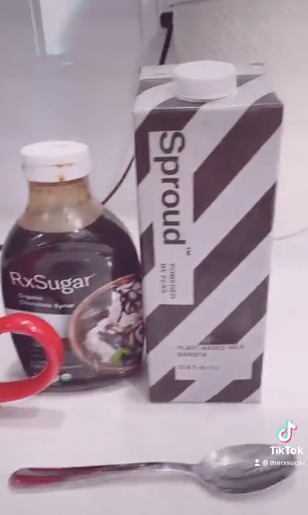 RxSugar Organic Chocolate Syrup Keto Mocha Latte