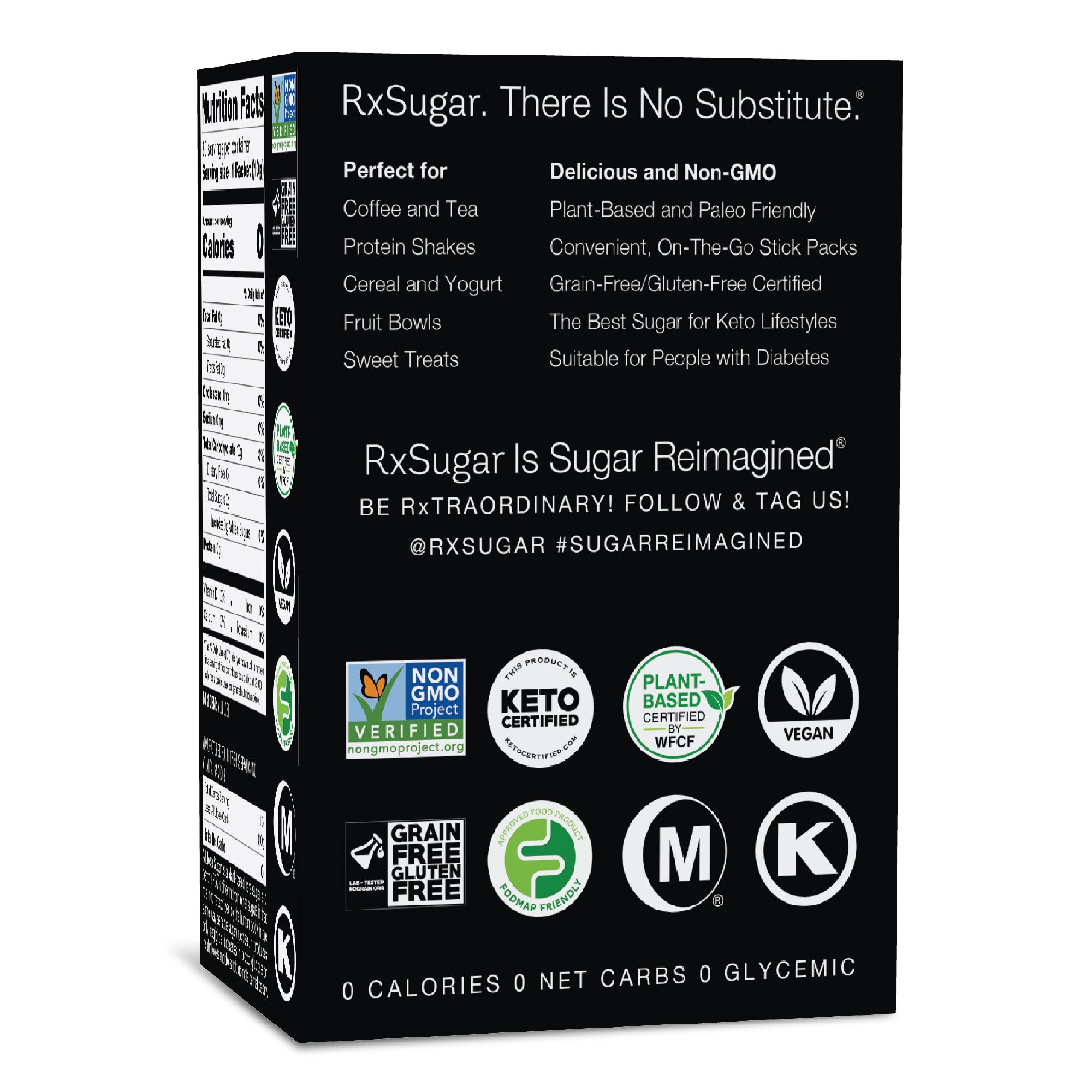 RxSugar Carton 30 Stick Pack Packaging Front